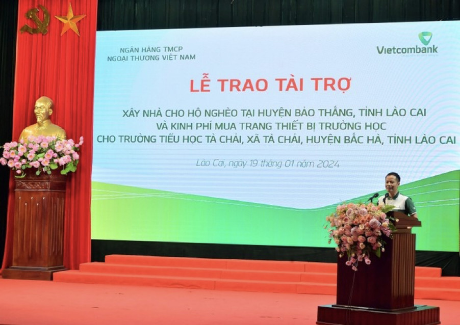 Vietcombank tài trợ 500 triệu đồng tại tỉnh Lào Cai