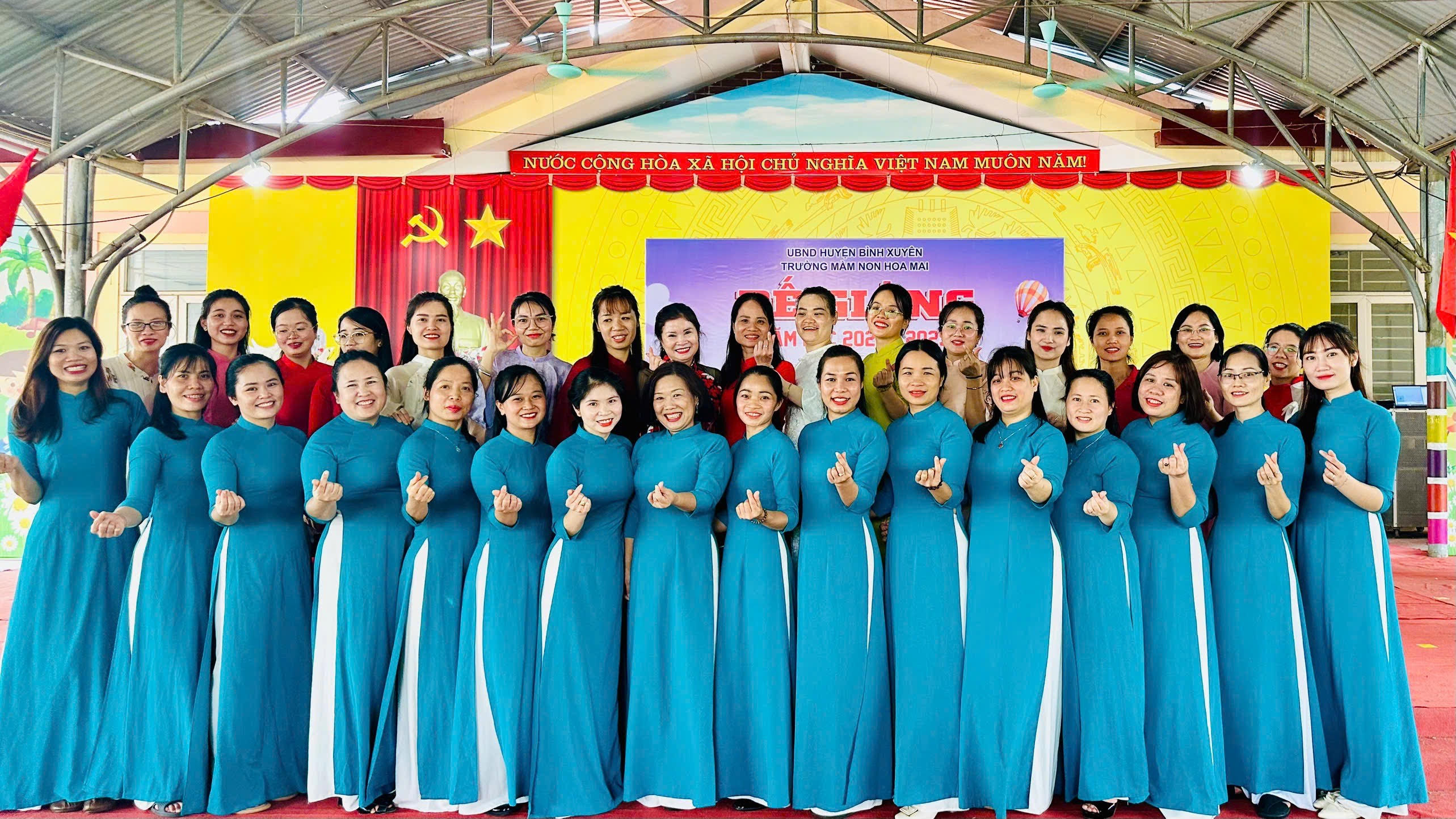 Trường mầm non Hoa Mai: “Lớp học an toàn - Cô sáng tạo - Trẻ tự  tin”