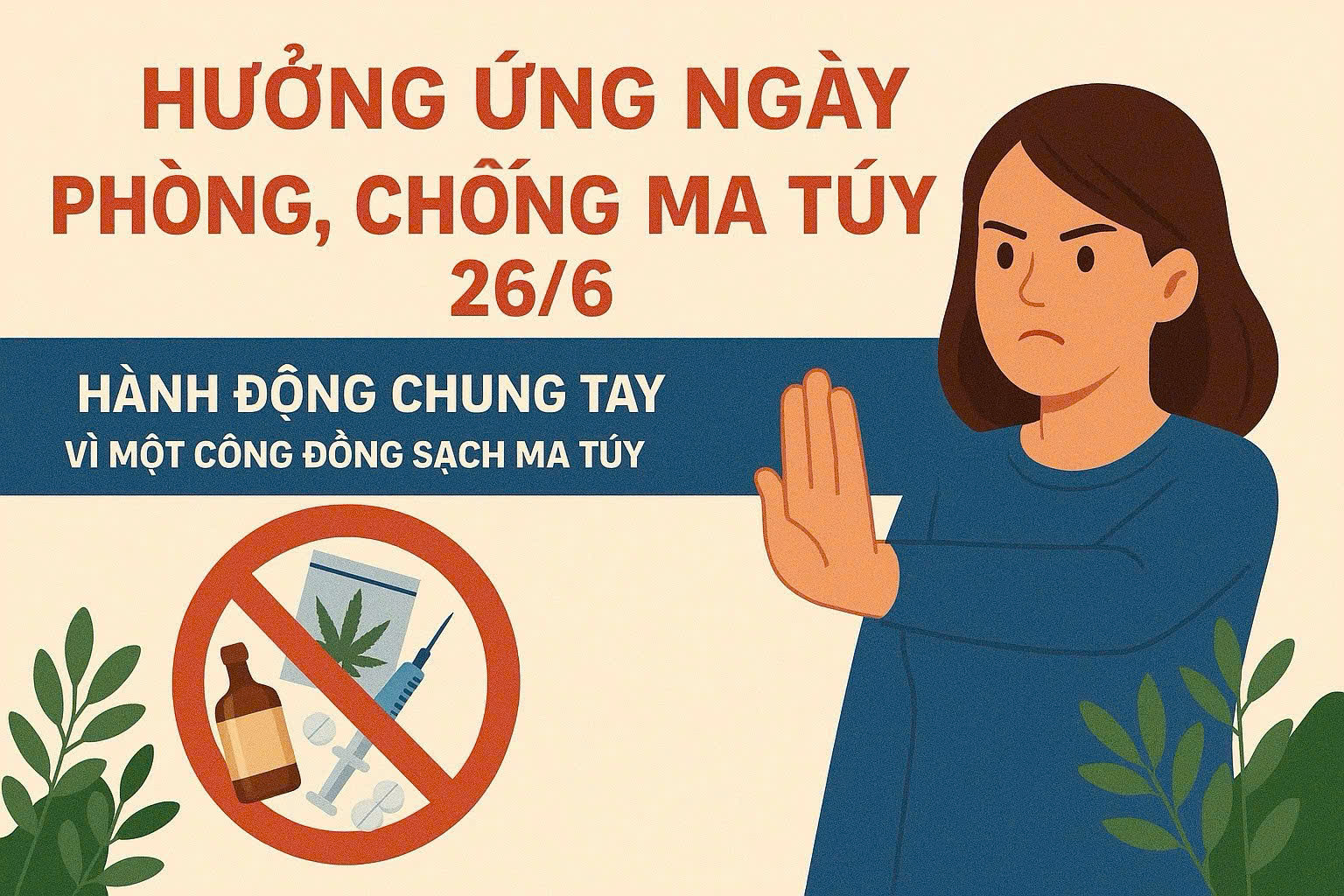 Cả nước hưởng ứng ngày phòng, chống ma túy 26/6: Hành động chung tay vì một cộng đồng sạch ma túy