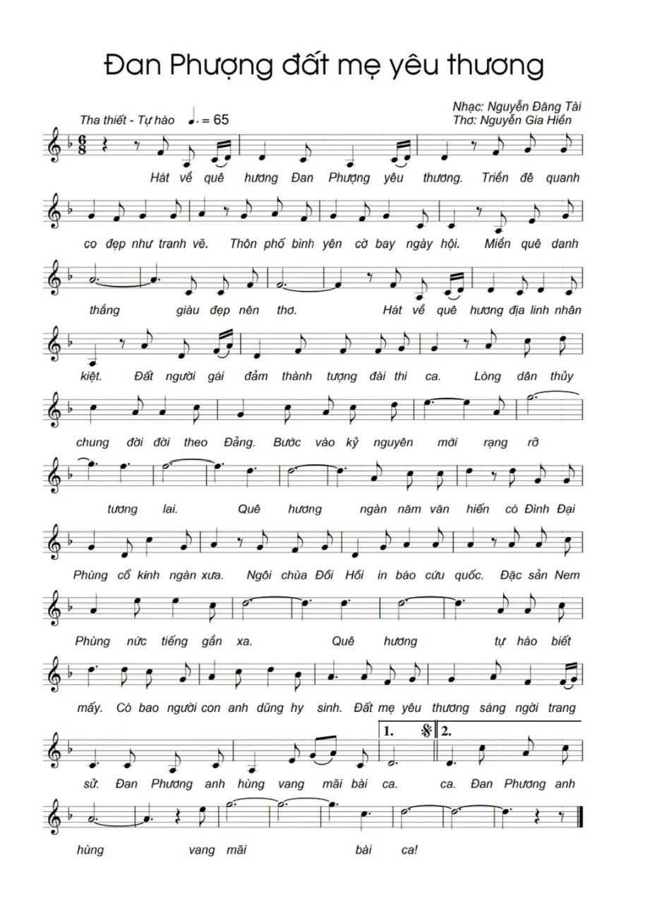 Từ giai điệu quê hương đến trái tim người trẻ Đan Phượng