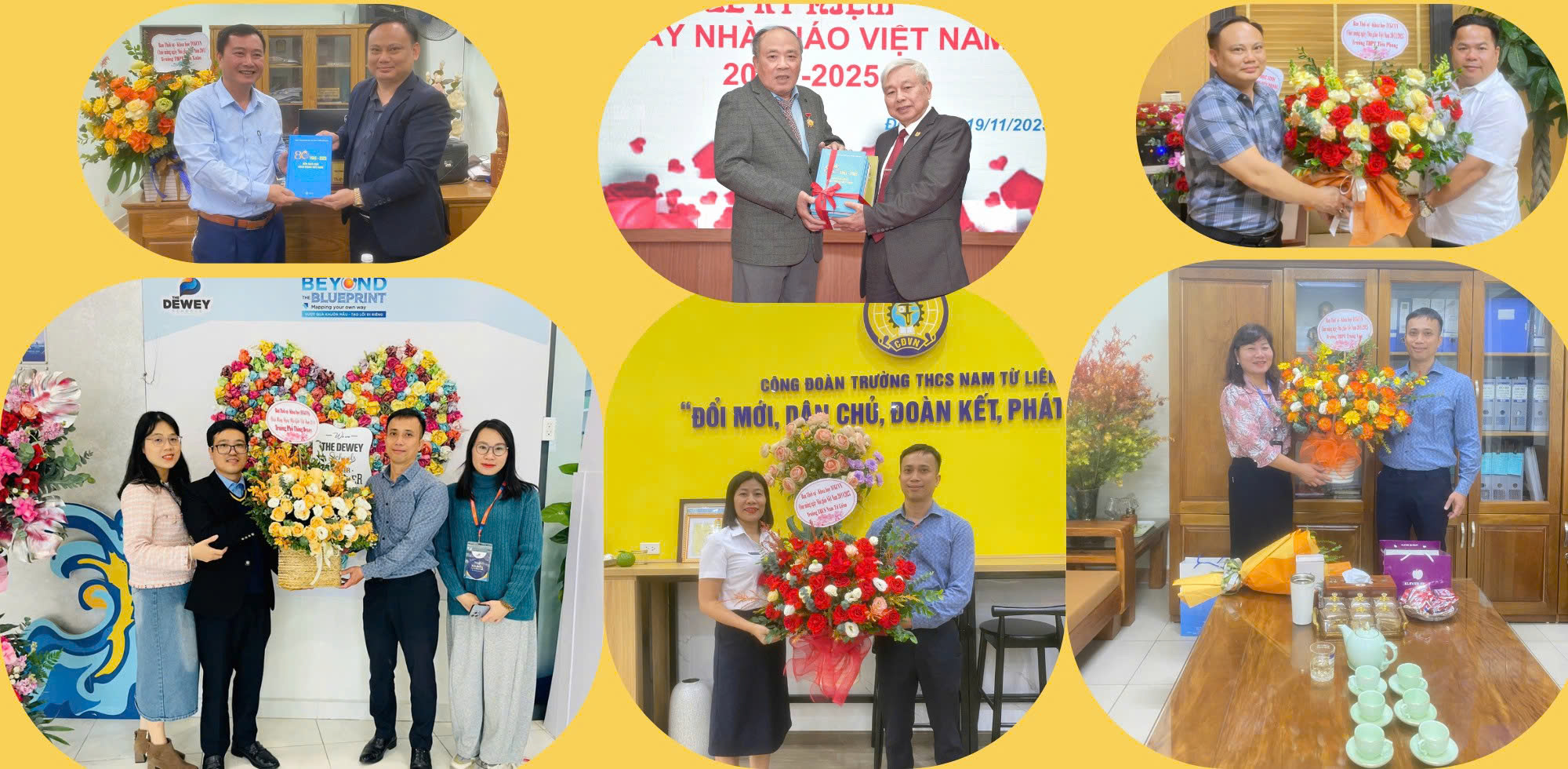 Lãnh đạo Tạp chí Giáo chức Việt Nam thăm và tặng hoa, sách cho một số trường trên địa bàn Hà Nội nhân dịp 20/11