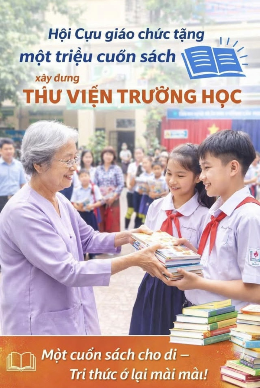 Lan tỏa tri thức: Ý nghĩa và sức sống của phong trào tặng sách xây dựng thư viện trường học