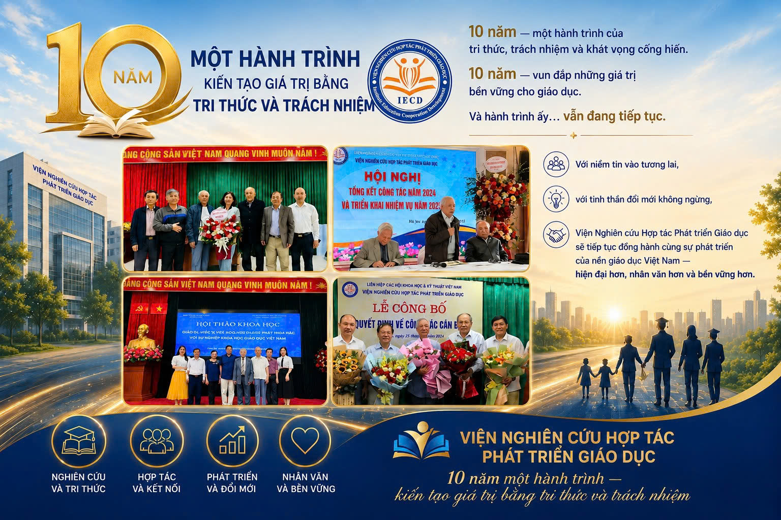 Viện nghiên cứu hợp tác phát triển giáo dục Kỷ niệm 10 năm – Một hành trình kiến tạo giá trị “2016 – 2026”