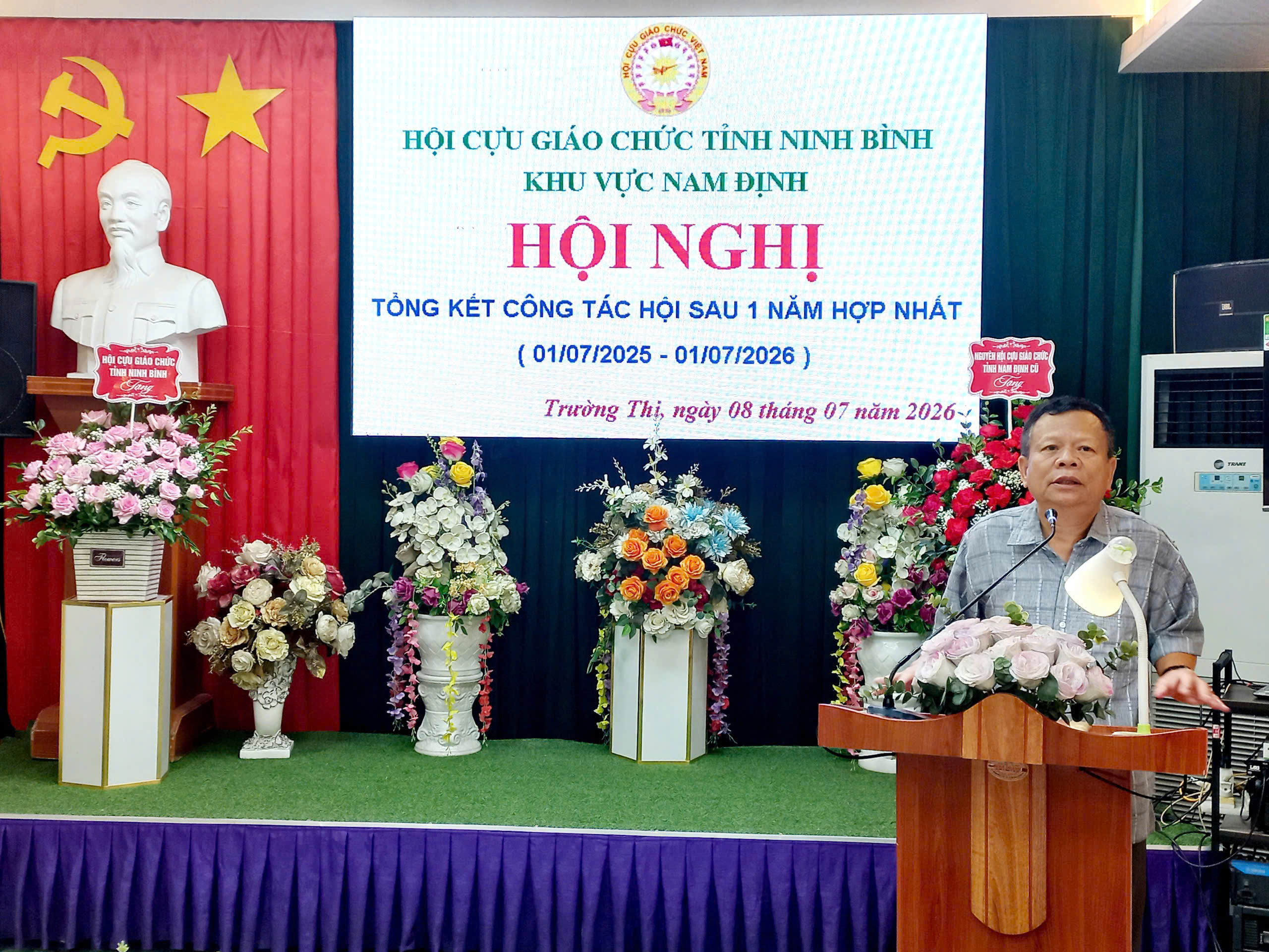 Hội Cựu giáo chức tỉnh Ninh Bình khu vực Nam Định tổng kết một năm hoạt động sau hợp nhất