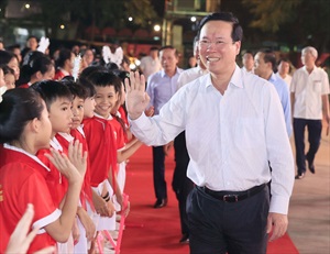 Chủ tịch nước Võ Văn Thưởng gửi thư cho thiếu niên, nhi đồng nhân dịp Tết Trung thu 