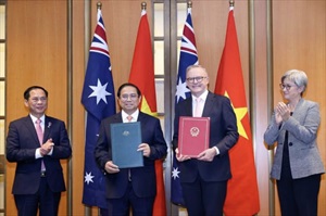 Việt Nam-Australia nâng quan hệ lên Đối tác Chiến lược toàn diện