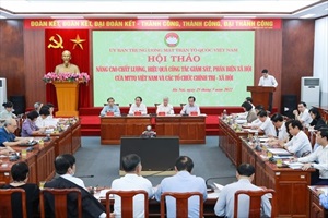 TĂNG CƯỜNG GIÁM SÁT, PHẢN BIỆN XÃ HỘI CỦA MẶT TRẬN  TỔ QUỐC VÀ CÁC ĐOÀN THỂ NHÂN DÂN TRONG XÂY DỰNG ĐẢNG