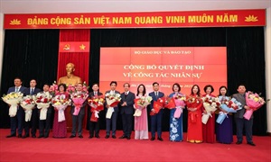 Bộ GDĐT công bố Quyết định điều động, bổ nhiệm Thứ trưởng và lãnh đạo các đơn vị trực thuộc