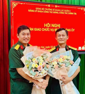 Trường Sĩ quan Lục quân 2: Hội nghị bàn giao chức vụ Bí thư Đảng ủy khoa công tác Đảng, công tác chính trị