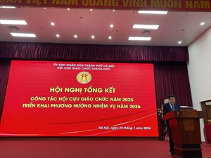 HỘI CỰU GIÁO CHỨC HÀ NỘI TIẾP TỤC KHẲNG ĐỊNH VAI TRÒ TRONG GIAI ĐOẠN PHÁT TRIỂN MỚI