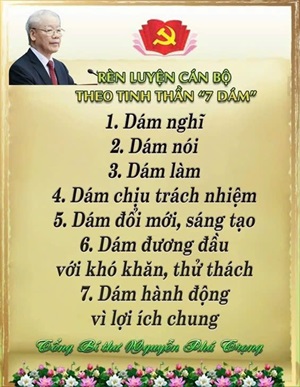 NỘI DUNG, GIÁ TRỊ TINH THẦN “7 DÁM”  CỦA CÁN BỘ QUÂN ĐỘI NHÂN DÂN VIỆT NAM