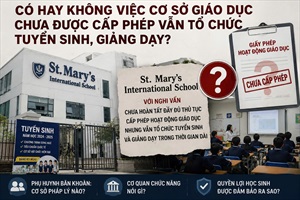 Có hay không việc cơ sở giáo dục chưa được cấp phép vẫn tổ chức tuyển sinh, giảng dạy?