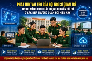PHÁT HUY VAI TRÒ CỦA ĐỘI NGŨ SĨ QUAN TRẺ TRONG NÂNG CAO CHẤT LƯỢNG CHUYỂN ĐỔI SỐ Ở CÁC NHÀ TRƯỜNG QUÂN ĐỘI HIỆN NAY